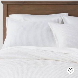 🔥🔥100% Cotton.Waffle  weave comforter set. Threshold. King